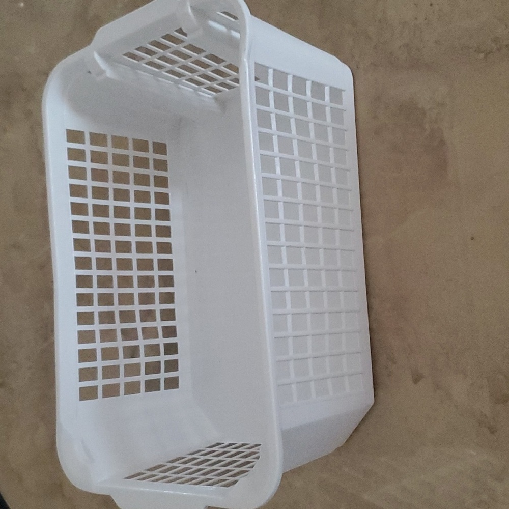 **SALE**White Plastic Storage Bin